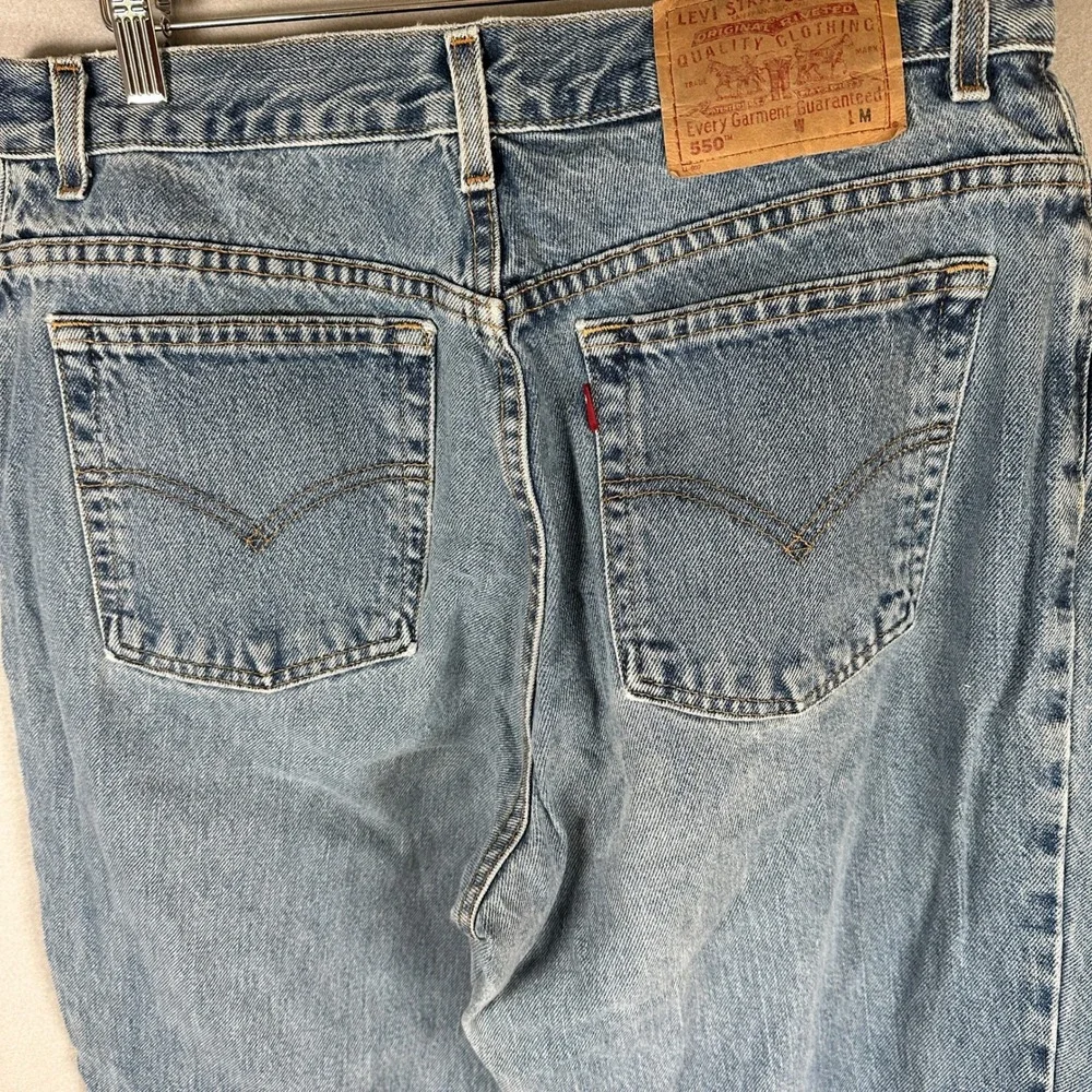 VTG Levi Strauss 550 Jeans Women 14 MIS M Relaxed Light Wash Blue Denim GUC